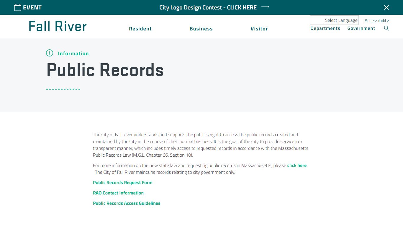 Official Municipal Website of the City of Fall River, Massachusetts ...